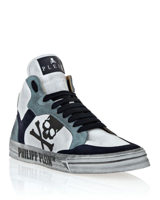 Philipp Plein Blue High Top Sneakers Retrokickz for men