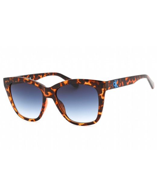 Calvin Klein Blue 54 Mm Tortoise Sunglasses