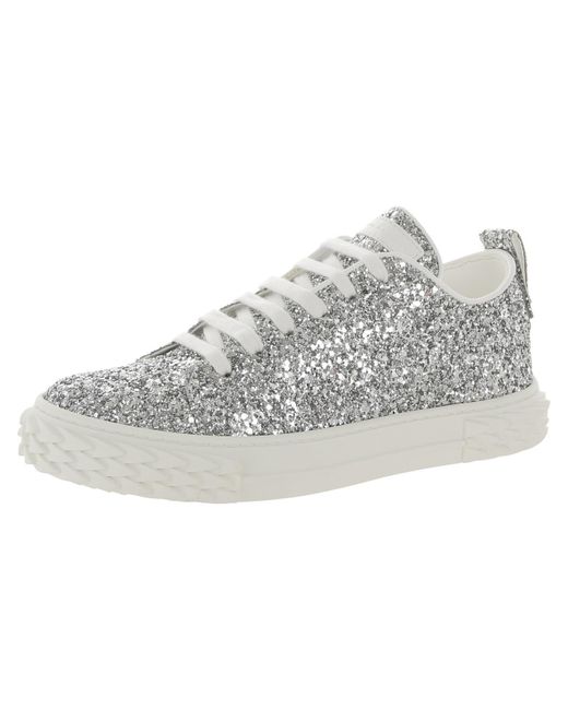 Giuseppe Zanotti Blabber Lifestyle Glitter Casual And Fashion Sneakers in  White | Lyst