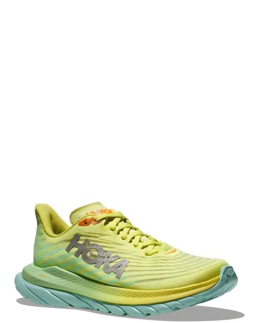 Hoka One One Yellow Mach 5 Running Shoes - B/medium Width