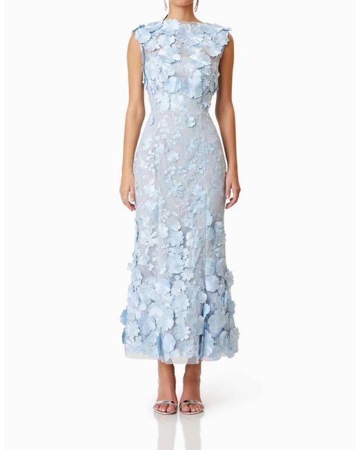 selene embroidered midi dress Selene Midi Dress in Ivory main image 0
