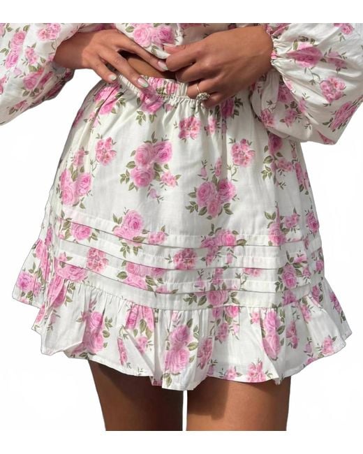 SOFIA The Label Pink Becca Mini Skirt
