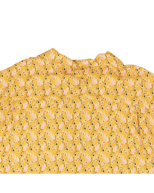 Stussy Yellow Paisley Silk Shirt for men