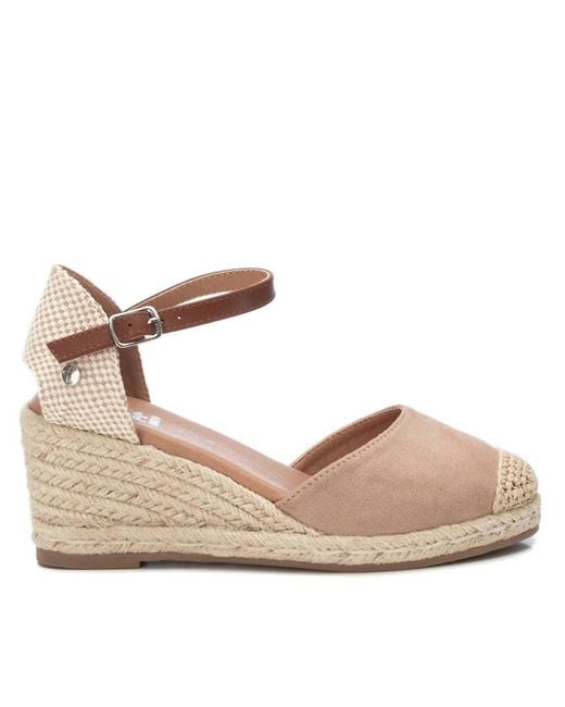 Xti Brown Wedge Sandals