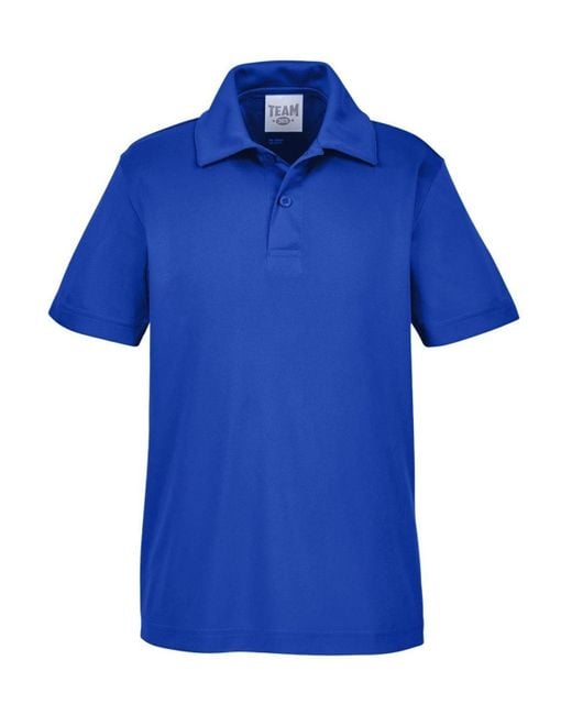 Team 365 Blue Youth Zone Performance Polo for men