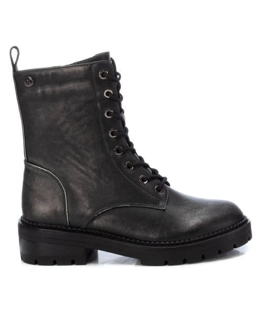 Xti Black Combat Booties By