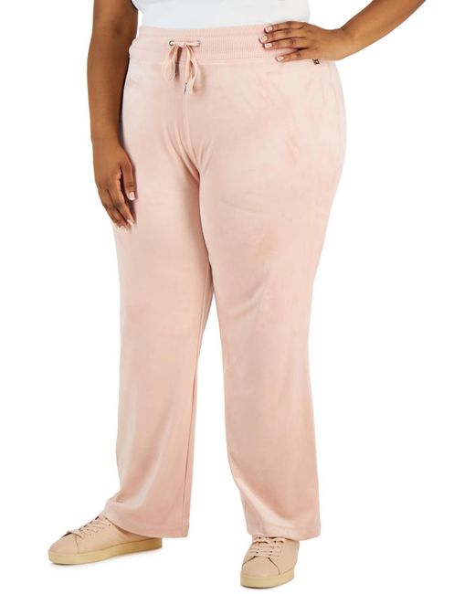 Calvin Klein Natural Plus Stretch Pull On Wide Leg Pants