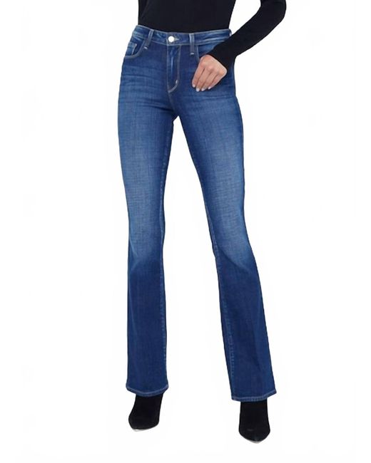 L'Agence Blue Selma High Rise Sleek Baby Boot