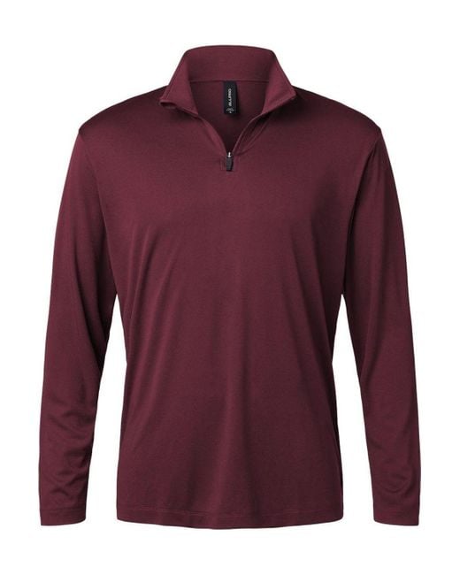 AllPro Red Pro-Lock Performance Quarter-Zip Pullover for men
