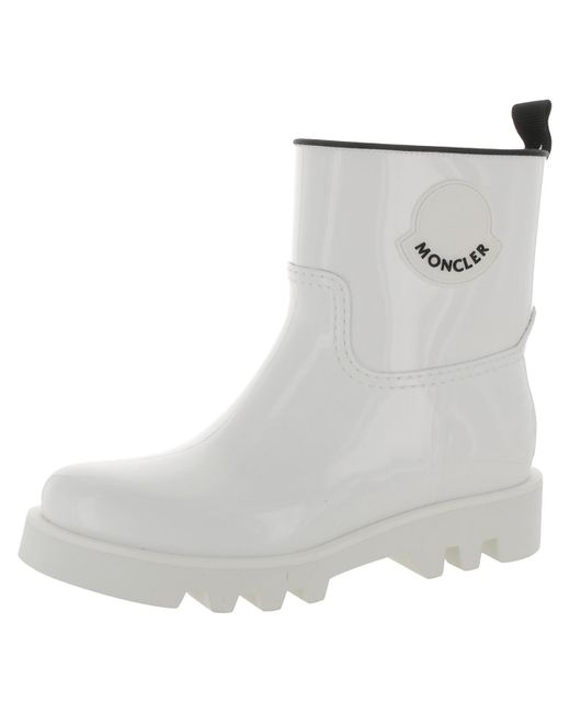Moncler Gray Ginette Water Proof Ankle Rain Boots