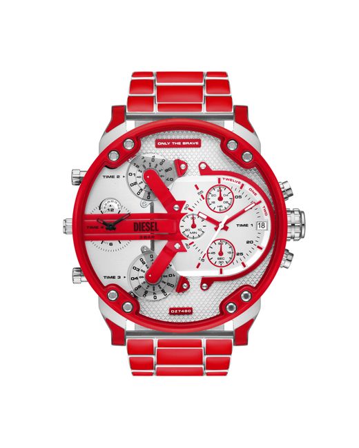 DIESEL Red Mr. Daddy 2.0 Two-hand for men