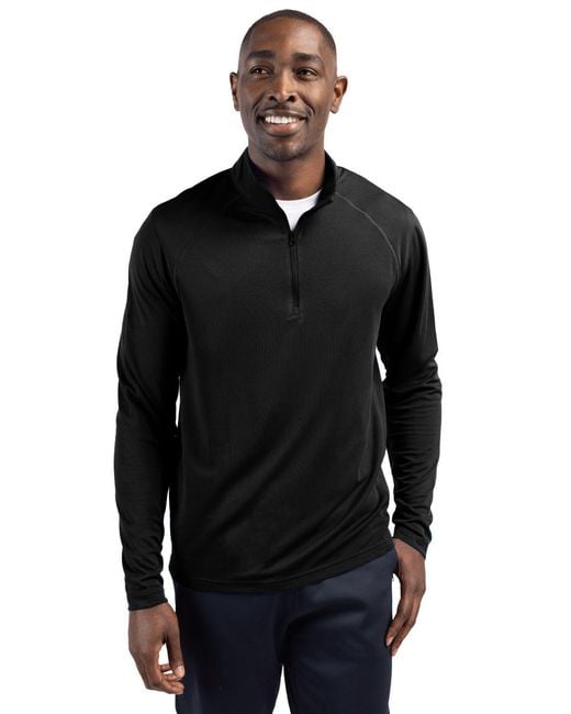 Clique Black Ice Pique Half Zip Tech Pullover for men