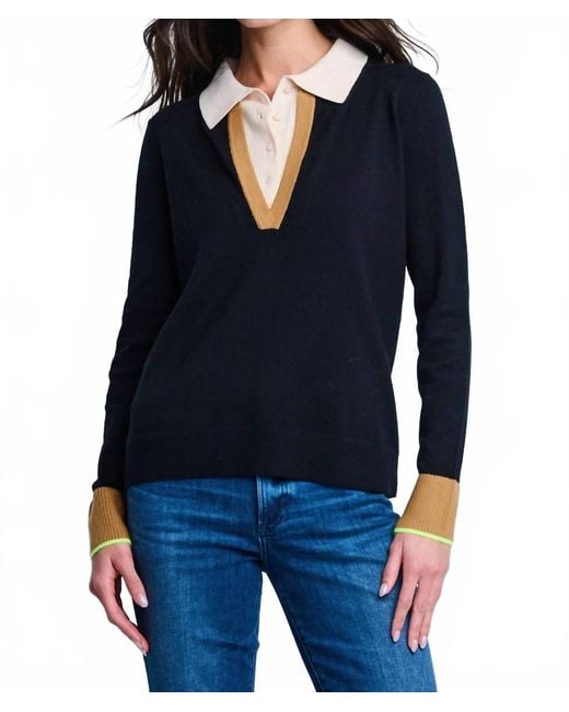 Lisa Todd Blue Double Down Sweater