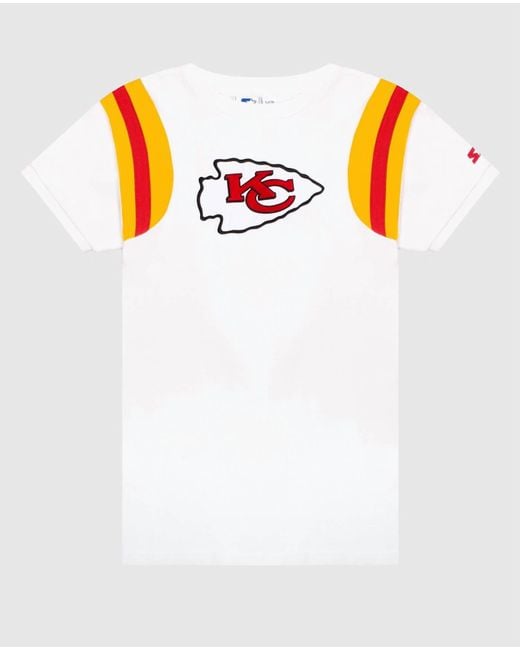 Starter White Kansas City Chiefs Short Sleeve Crew Neck Shirt