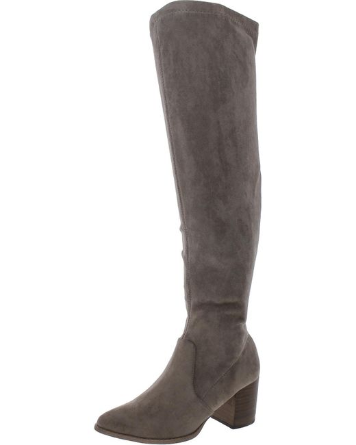 DV by Dolce Vita Brown Tempt Faux Suede Over-the-knee Boots