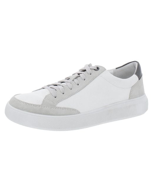 Vince White Mason Canvas Lace-up Casual And Fashion Sneakers for men