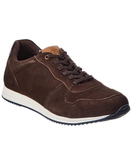 Dune Brown Toulous Suede Sneaker for men