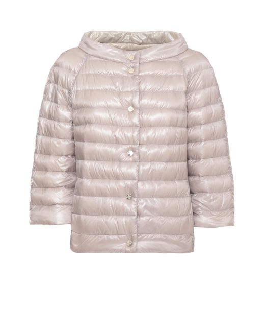 Herno White Reversible Quilted Down Jacket