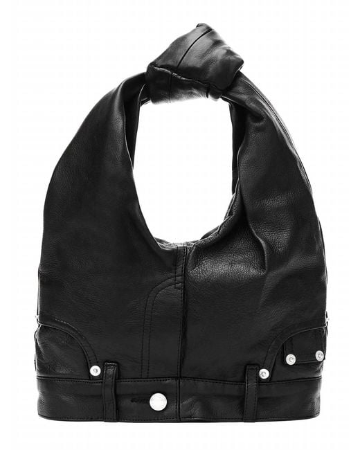 Alexander Wang Black 5 Pocket Jeans Line Leather Mini Tote Bag