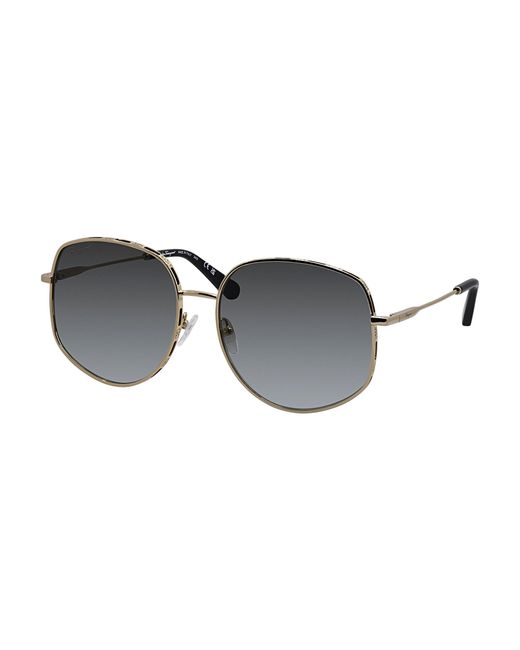 Ferragamo Gray Sf 277s 733 61mm Rectangle Sunglasses