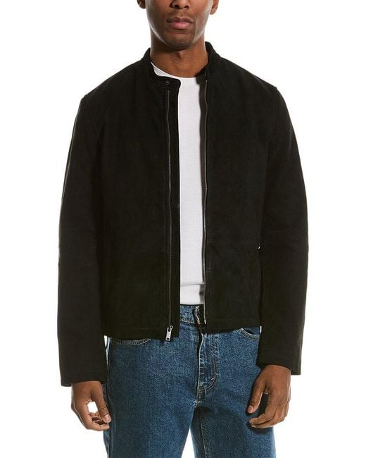 John varvatos deals suede racer jacket