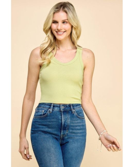TRUEDAMES Blue Narrow Strap Tank