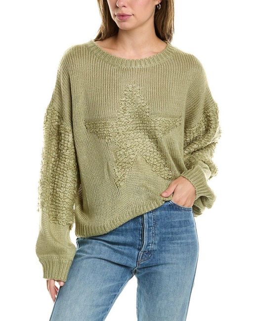 AIDEN Green Star Sweater