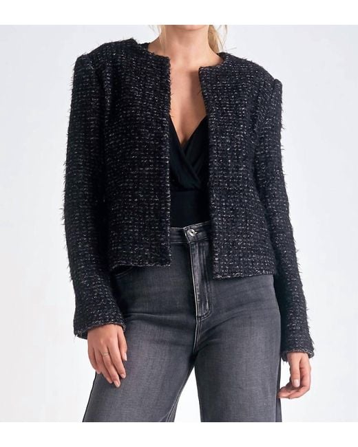 Elan Blue Chanel Inspired Blazer Jacket