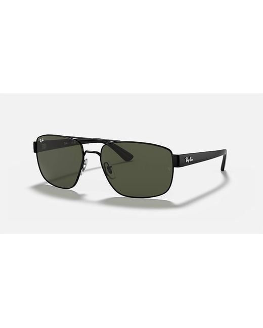 Ray-Ban Black Rectangle Frame Sunglasses for men