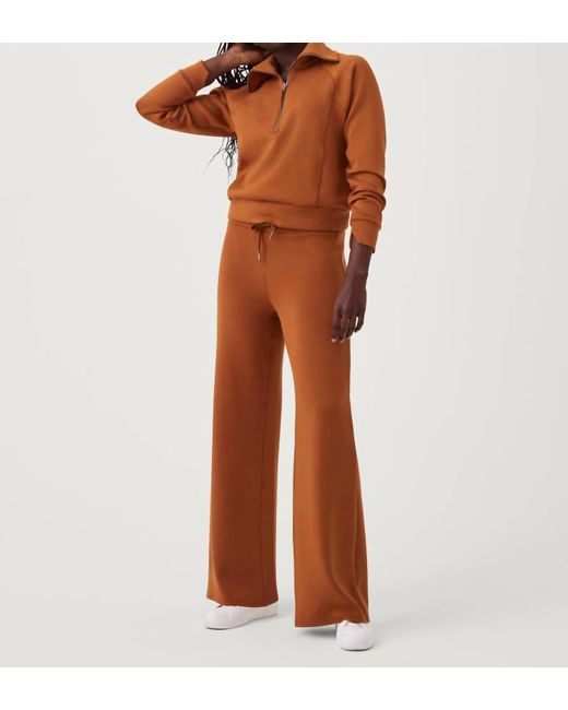 Spanx Brown Airessentials Wide Leg Pant