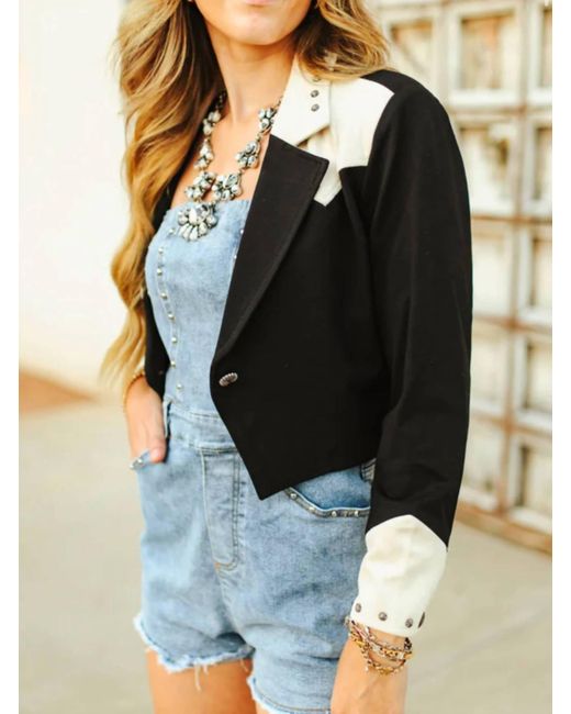 2FlyCo Black Pony Express Blazer