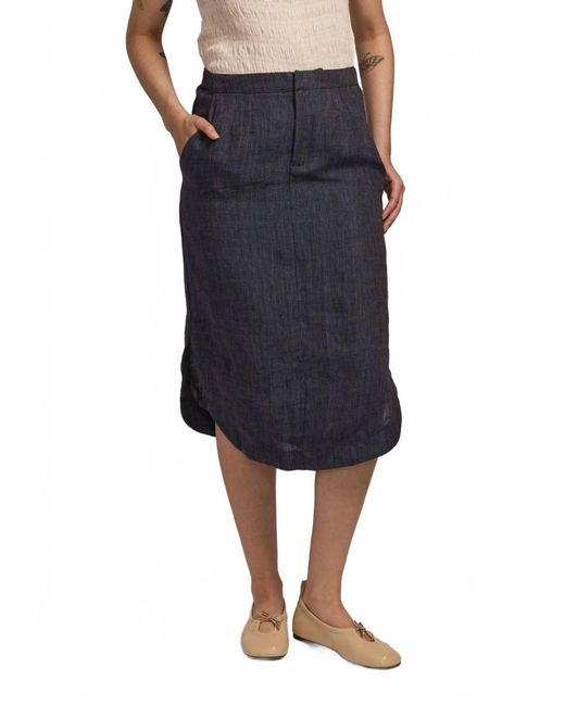 M.Patmos Blue Maggie Midi Skirt