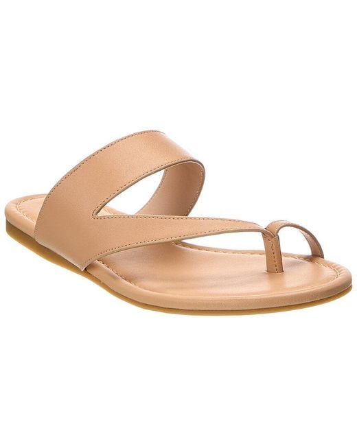Stuart Weitzman Pink Remy Leather Slide