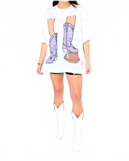 BuddyLove White Marshall Oversized Graphic Tee
