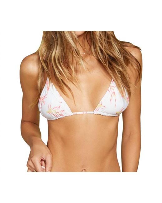Stone Fox Brown Triangle Bikini Top