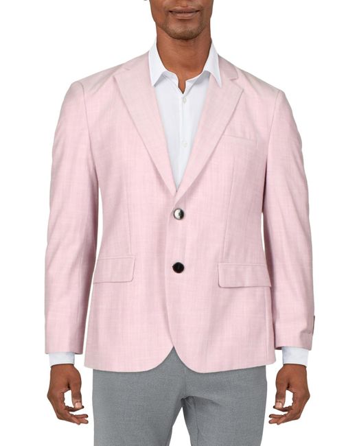 HUGO Pink Modern Fit Performance Suit Jacket for men