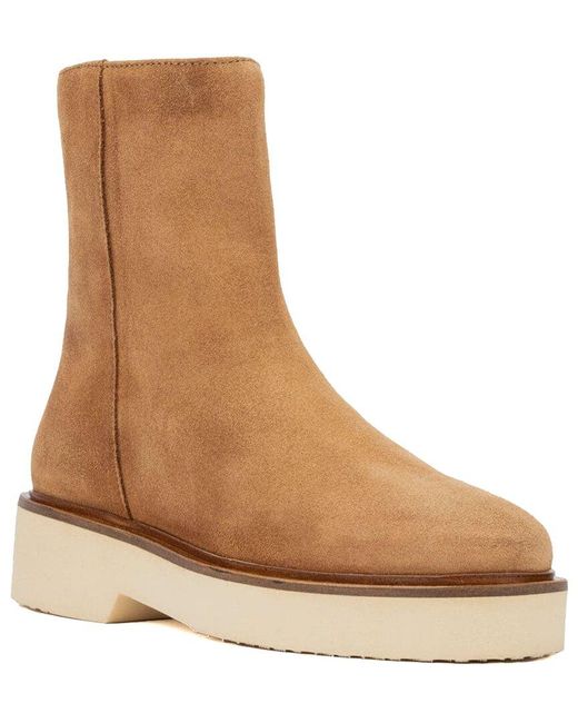 Aquatalia Maddie Weatherproof Suede Boot in Brown Lyst