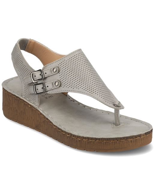 Journee Collection Gray Collection Mckell Sandal