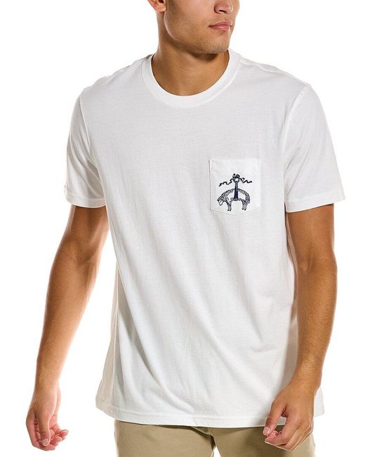 Brooks Brothers White Sunset Pocket T-shirt for men