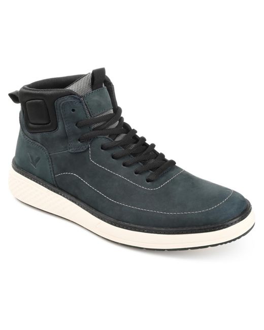 Territory Black Roam Suede High-top Casual And Fashion Sneakers for men