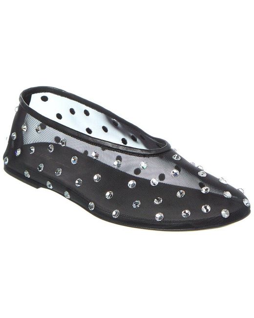 Khaite Black Marcy Mesh Flat