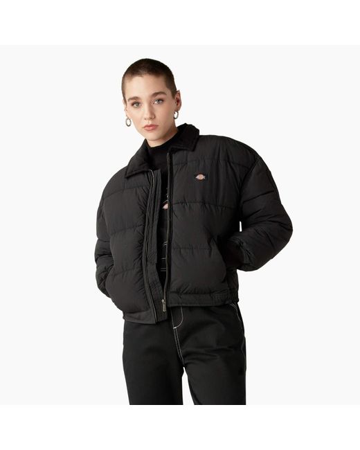 Dickies Black Overbrook Puffer Jacket