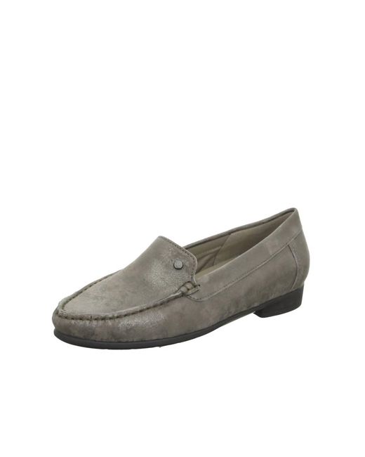 Ara Gray Flat Heel Shoes