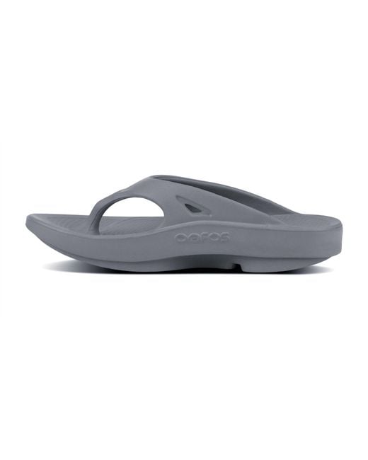 OOFOS Black Oolala Slide Sandals