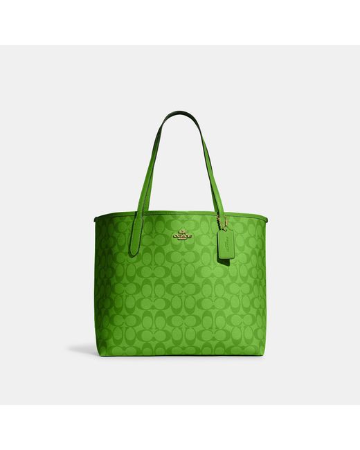Lime green cheap coach bag