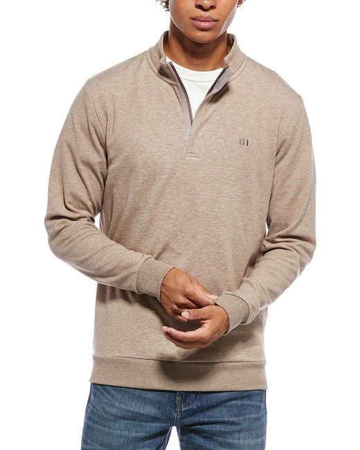 Travis Mathew Natural Cloud 1/4-Zip Pullover for men