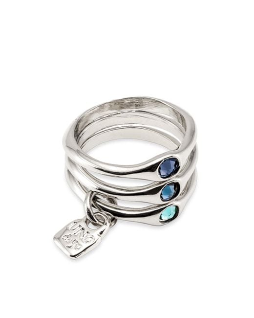 Uno De 50 White Crystal Ring