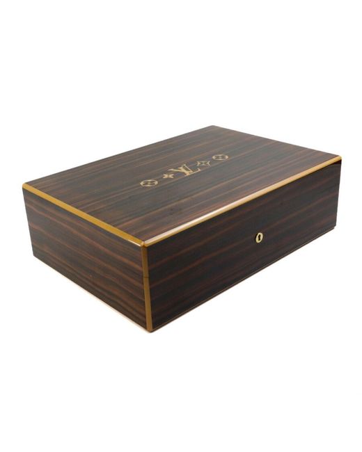 Louis Vuitton Brown Cigar Box Wood Wallet (pre-owned)
