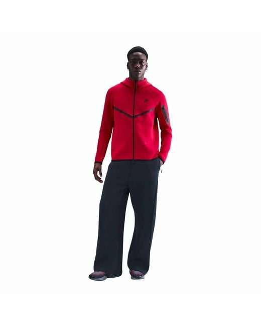 Nike Red Tech Fleece Windrunner Full-Zip Jacket for men