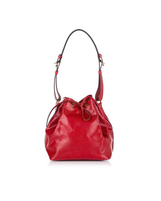 Louis Vuitton Red Epi Petit Noe Bucket Bag (pre-owned)